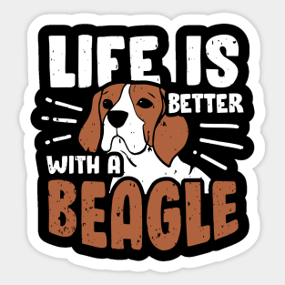 Beagle Dog Lover Mom Dad Gift Sticker